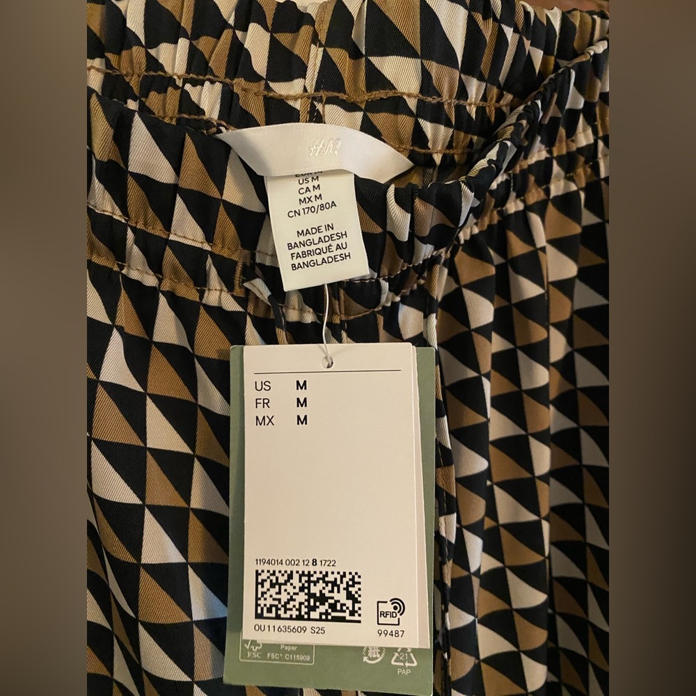 H&M Twill Drawstring Pants - New With Tags - Picture 5 of 8